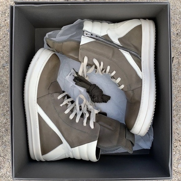 RICK OWEN Geobaskets 7288576109 Khaki - Picture 2 of 11
